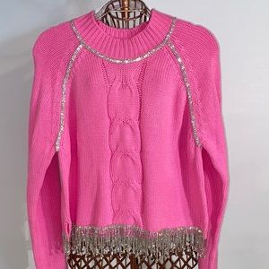 Damani Lux- Sweater- Pink- Rhinestone Aesthetic